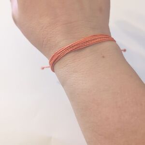 788 Pura Vida Peach Adjustable Slider Bracelet‎